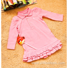 Children girl long sleeve dress summer spring simple